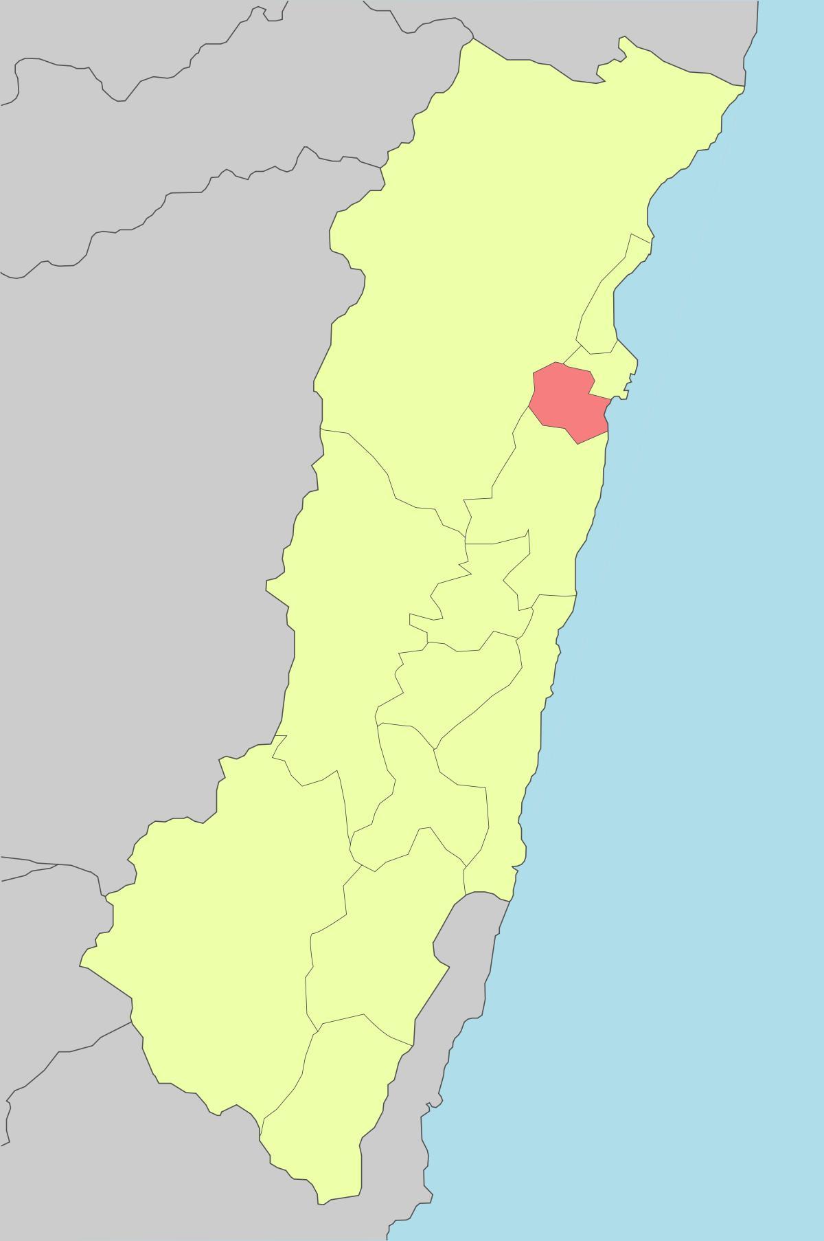 Kart av hualien Taiwan