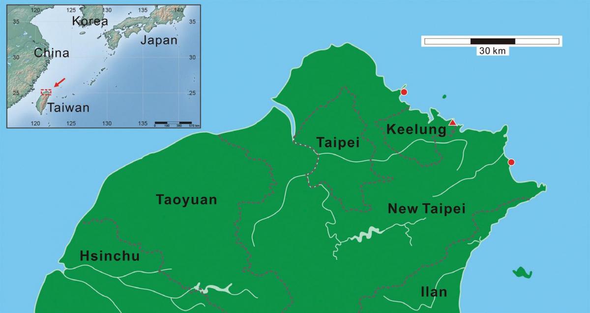 nord-Taiwan kart