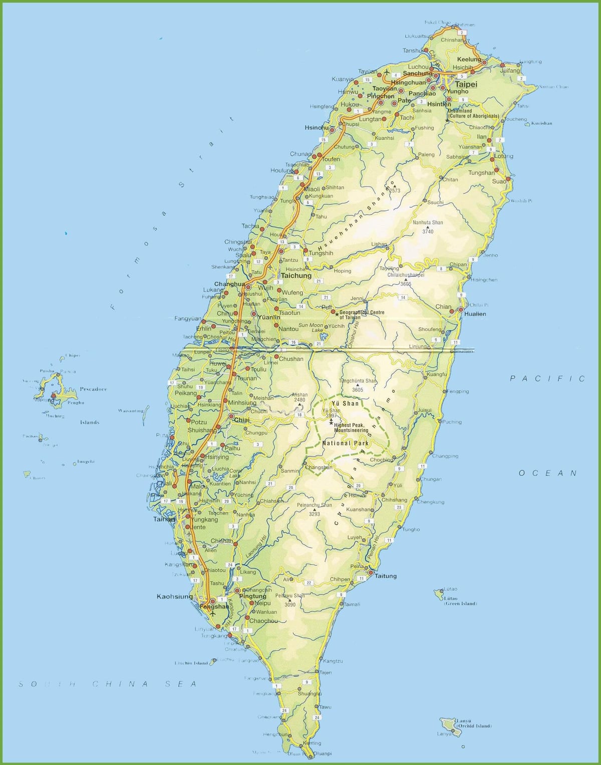 Kart over Taiwan offline