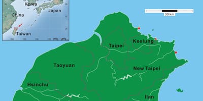 Nord-Taiwan kart