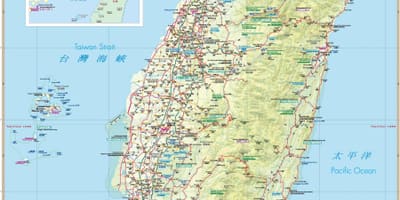 Kart over Taiwan attraksjon