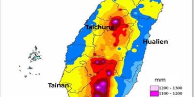 Kart over Taiwan klima