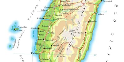 Kart over Taiwan-elven