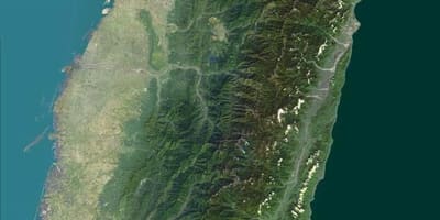 Kart over Taiwan satellitt