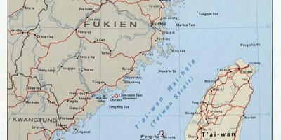 Kart over Taiwan-stredet